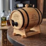 Wooden Barrel Dispenser