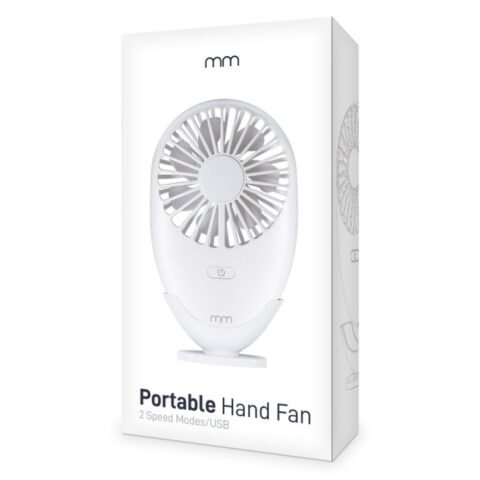 Portable Hand Fan White