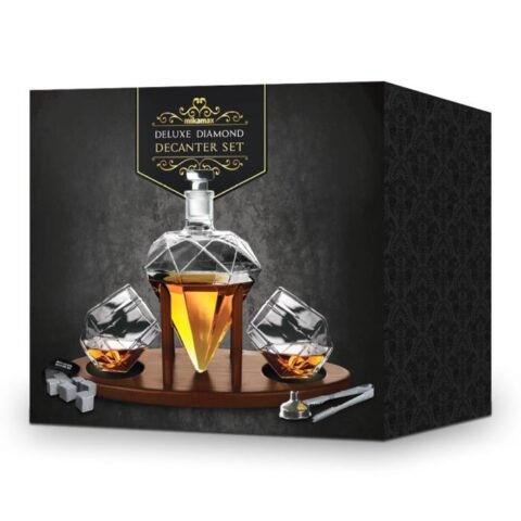Deluxe Diamond Decanter Set