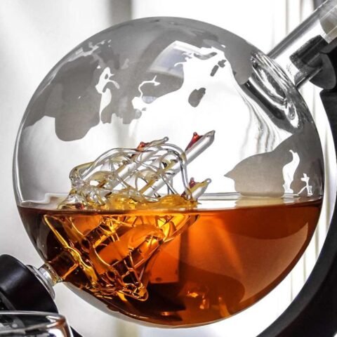 Deluxe Globe Decanter Set