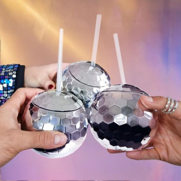 Discoball Cocktail Cup - 3 stk