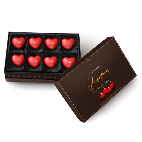 Heart-Shaped Bonbon Candle Light - Bilde 2