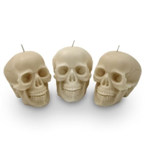 Skull Candle Set - 3 stk