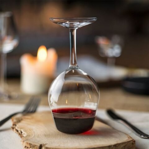 Upside Down Wineglass